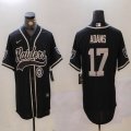 Las Vegas Raiders Davante Adams black baseball jerseys Joint name-BD 03