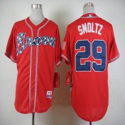 Atlanta Braves 29# John Smoltz red new MLB Jersey