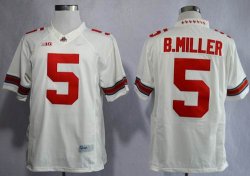 Ohio State Buckeyes Braxton Miller 5 white College Football Limited Jerseys