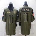 Nike Pittsburgh Steelers #11 Chase Claypool green 2021 Salute to Service Limited Jersey