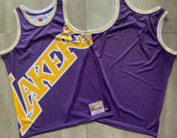 Los Angeles Lakers blank purple throwback nba jersey