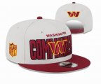 2023 Washington Commanders white NFL Snapback Hats-YD