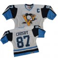 CCM Pittsburgh Penguins #87 Sidney Crosby Premier Man White Blue