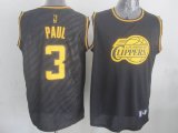 Los Angeles Clippers #3 Chris Paul Black Precious Metals Fashion Stitched NBA Jersey