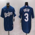 Nike Dodgers #3 Chris Taylor blue majestic baseball Jerseys-BD 01