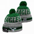 2024 Philadelphia Eagles gray green NFL Sports Cuffed Knit Hats 01