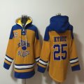 St.Louis Blues #25 Kyrou yellow blue NHL Hooded Sweatshirt