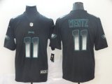 Nike Eagles #11 Carson Wentz black Nike Color Rush Limited Jersey Fireworks version