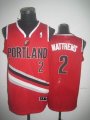 Portland Trailblazers MATTHEWS 20 red NBA basketball jersey