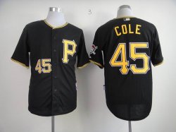 Pittsburgh Pirates COLE 45# black mlb Jersey