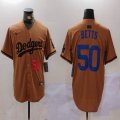 Nike Los Angeles Dodgers #50 Mookie Betts majestic baseball jerseys Joint Name