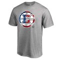 Men's Boston Bruins Fanatics Branded Heathered Gray Banner Wave T-Shirt