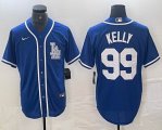 Nike Los Angeles Dodgers #99 Joe Kelly blue MLB baseball Jersey Joint name -BD