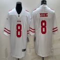 San Francisco 49ers #8 Steve Young white nike Color Rush Limited Jersey-BD