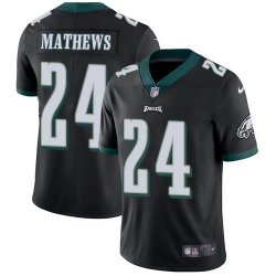 Nike Philadelphia Eagles #24 Ryan Mathews black Color Rush Limited Jersey