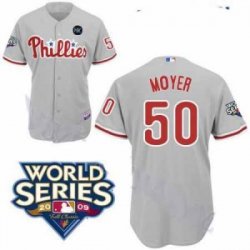 Philadelphia Phillies MOYER 50# Grey jersey