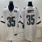 2023 NFL super bowl Nike Philadelphia Eagles #35 Boston Scott white Color Rush Limited Jersey