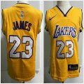 Nike Los Angeles Lakers #23 LeBron James yellow NBA Toddler jerseys-OD