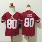 Nike San Francisco 49ers #80 Jerry Rice red Children nfl Jerseys