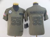 Youth Dallas Cowboys #55 Leighton Vander Esch Nike Camo 2019 Salute to Service Limited Jersey