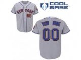 customized New York Mets mlb gray Jerseys.