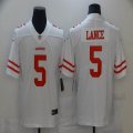 Nike San Francisco 49ers #5 Trey Lance white color Rush Limited Jersey