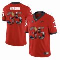 Georgia Bulldogs #35 Brian Herrien red fashion college football jersey