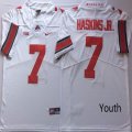 Youth Nike Ohio State Buckeyes #7 Haskins Jr. white College Football Jersey