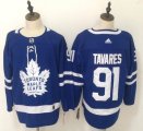 Youth Adidas Toronto Maple Leafs #91 John Tavares blue hockey jersey