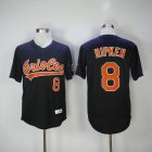 Baltimore Orioles #8 Cal Ripken black throwback mlb Baseball Jersey