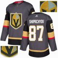 Custom Adidas Vegas Golden Knights #87 Shipachyov gray hockey Jersey Champion version