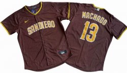 San Diego Padres #13 Manny Machado Nike Brown Alternate Replica Player Jersey-DG