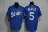 Los Angeles Dodgers #5 Corey Seager Blue Stitched Baseball Jersey