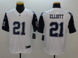 Dallas Cowboys #21 Ezekiel Elliott Nike White Color Rush Limited Jersey