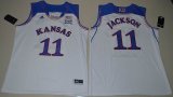 Kansas Jayhawks Josh Jackson 11 College Basketball Authentic Jersey - White