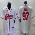 Nike San Francisco 49ers #97 Nick Bosa white baseball jerseys Joint name-BD