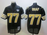 Willie Roaf New Orleans Saints #77 Throwback 75TH Black NFL Jerseys