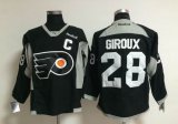 2015 Reebok Philadelphia Flyers #28 Claude Giroux black gray nhl hockey jersey