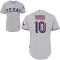 MLB Texas 10# Young gray kid jersey.