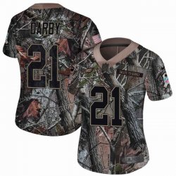 Women Philadelphia Eagles #21 Darby nike Camo Color Rush Limited Jersey