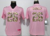 Women New Nike York Giants 26 Barkley Pink Camouflage font love pink 2017 Vapor Untouchable Player jerseys