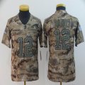 Youth New England Patriots #12 Tom Brady Nike camo color Rush Limited Jersey-BD