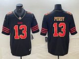 Nike San Francisco 49ers #13 Brock Purdy black gold Color Rush Limited Jersey 04