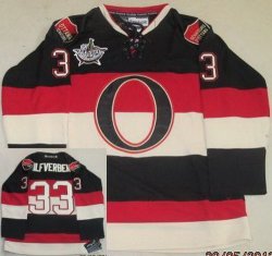 NHL Ottawa Senators 33 Jakob Silfverberg black Jerseys