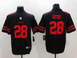 San Francisco 49ers #28 Carlos Hyde black nike Color Rush Limited Jersey