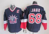 2015 New York Rangers #68 Jaromir Jagr Blue hockey Jersey C patch