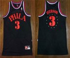 Philadelphia 76ers #3 Allen Iverson black NBA basketball Jerseys