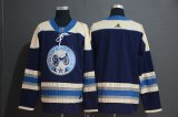 Adidas Columbus Blue Jackets blank dark blue nhl hockey jersey-wl