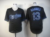 Los Angeles Dodgers #13 Hanley Ramirez Black MLB Jerseys