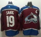 Adidas Colorado Avalanche #19 Joe Sakic red hockey jersey